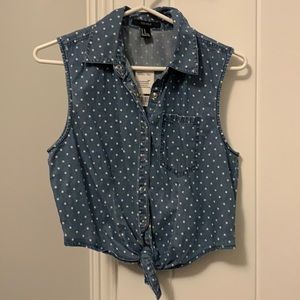 NEW dotted denim F21